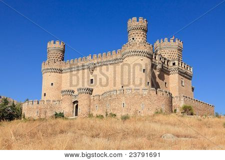 Castello di Manzanares el Real, Spagna. Costruito nel XV secolo