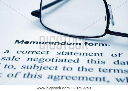 Memorandum forma