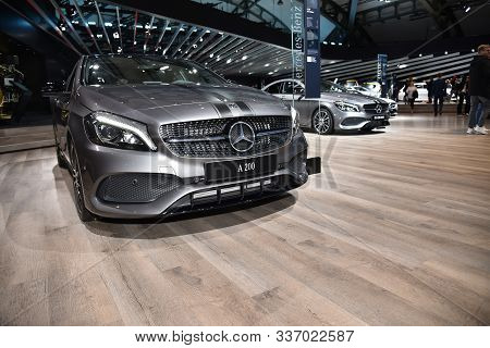 Frankfurt, Germany, September 13-2017: Mercedes-benz A200 At Iaa 2017
