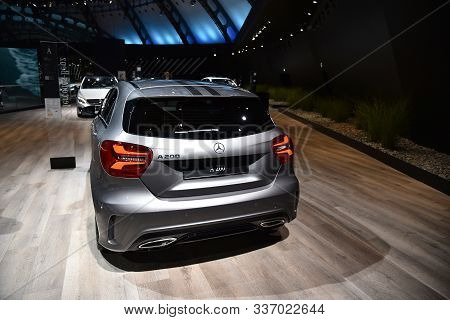 Frankfurt, Germany, September 13-2017: Mercedes-benz A200 At Iaa 2017