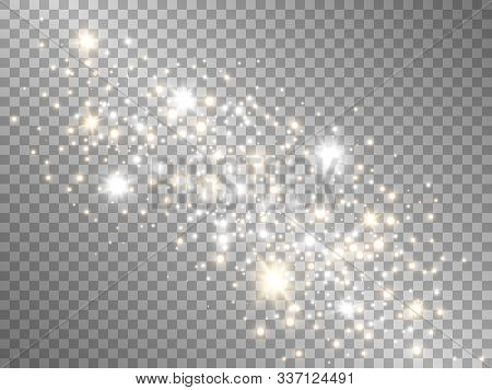 Gold Silver Sparks On Vector Photo Free Trial Bigstock