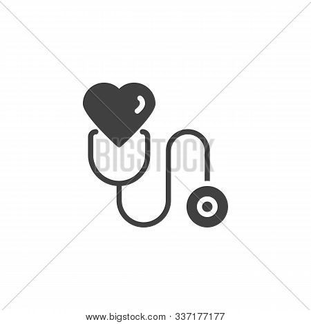 Stethoscope Heart Vector Photo Free Trial Bigstock