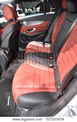 Frankfurt, Germany, September 13-2017: Mercedes-benz Glc 250 At Iaa 2017