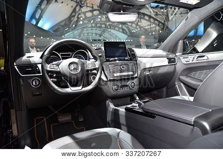 Frankfurt, Germany, September 13-2017: Mercedes-benz Gle 350 D At Iaa 2017