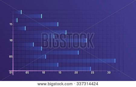 Set Of Different Graphs And Charts. Infographics And Diagnostics, Charts And Schemes Vector. Busines