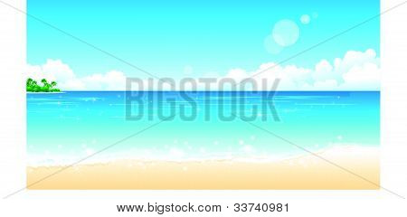 Idylliske strand