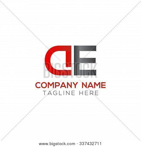 Initial De Or Ae Letter Logo With Creative Modern Business Typography Vector Template. Creative Lett