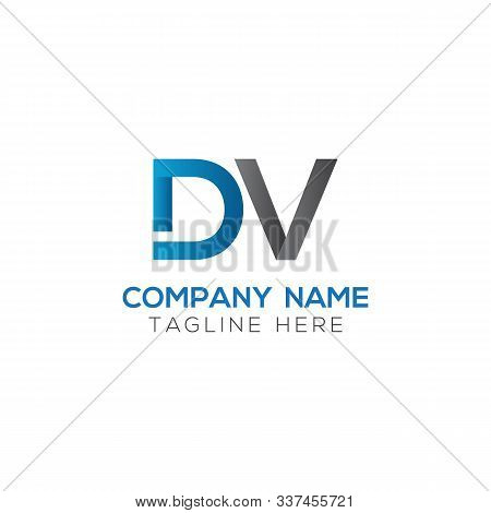 Initial Dv Letter Logo With Creative Modern Business Typography Vector Template. Creative Abstract L