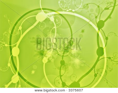 Swirly Floral Grunge