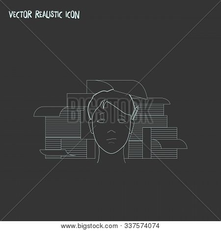 Hardworking Icon Line Element. Vector Illustration Of Hardworking Icon Line Isolated On Clean Backgr