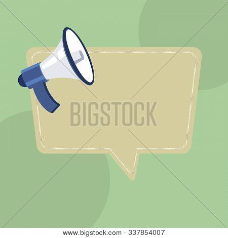 Loudspeaker, Megaphone, Bullhorn Icon Or Symbol. Advertising, Promotion Concept. Vector Illustration