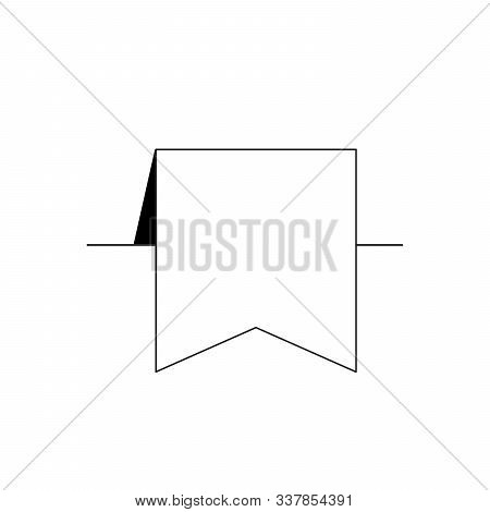 Bookmark Icon In Trendy Flat Style Isolated On White Background, For Your Web Site Design, App, Logo