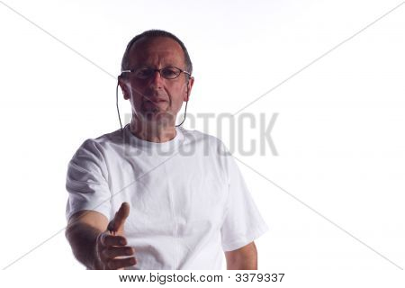 Homme Senior à la recherche
