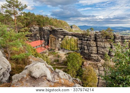 The Sandstone Arch In Bohemia, Czech Republic