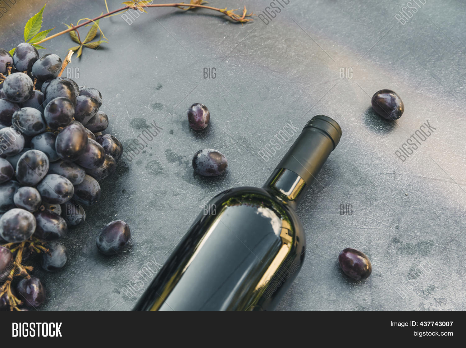 Bottle Red Wine, Green Image & Photo (Free Trial) Bigstock