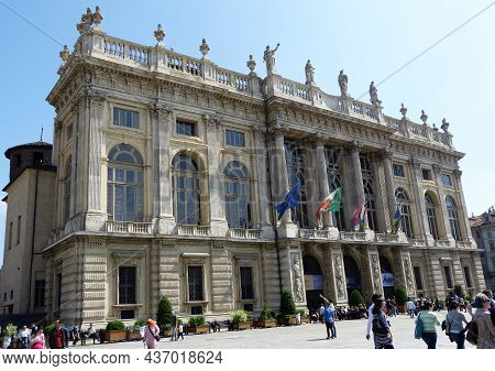Torino - Italy - May 2, 2015: Madama Palace (palazzo Madama). Turin, Italy
