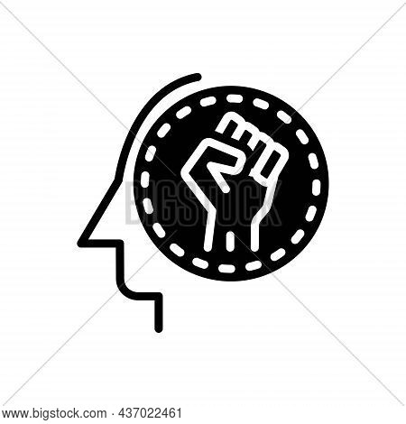 Black Solid Icon For Be Happen Exist Criticism Dream Exist Live