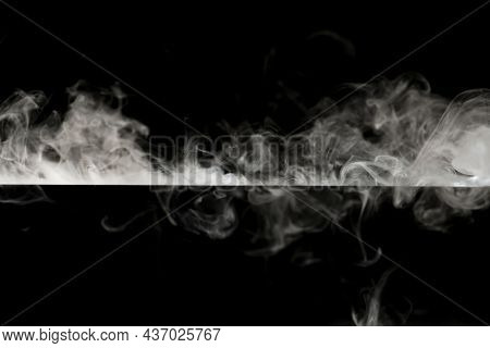 Abstract background, black smoke texture border cinematic design