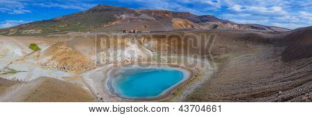 Sopka Krafla. Severní Island