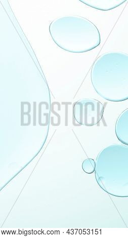 Blue mobile wallpaper abstract oil bubble texture background