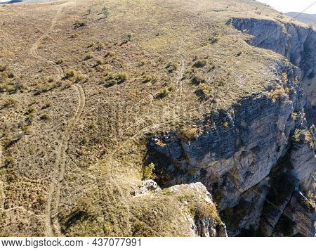 Aerial View Of Rock Formation Stolo At Ponor Mountain, Balkan Mountains, Bulgaria