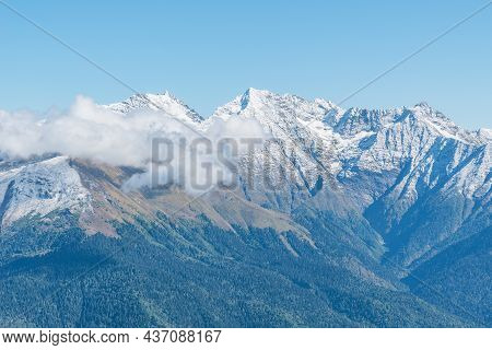 Caucasus Mountains At Day Time. Sochi. Russia.