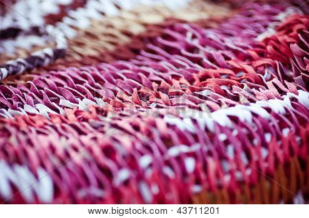 Tecido de malha - macro de uma textura de couro
