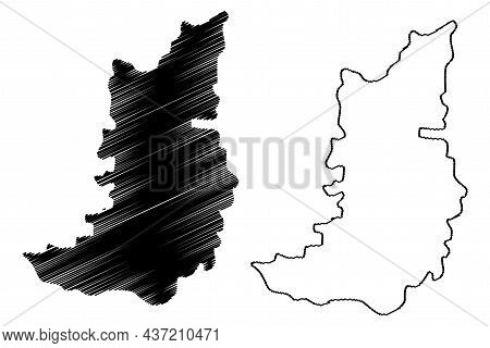 Narayanpet District (telangana State, Republic Of India) Map Vector Illustration, Scribble Sketch Na