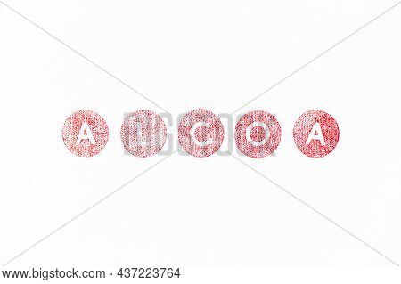 Red Color Rubber Stamp In Word Alcoa (abbreviation Of Attributable, Legible, Contemporaneous, Origin