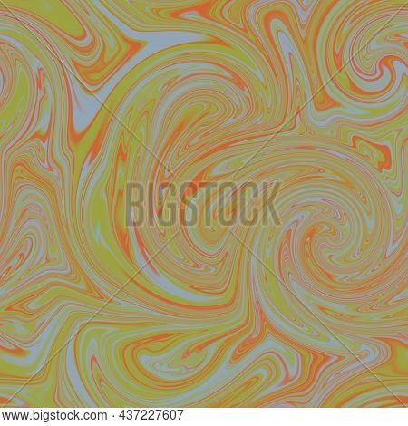 Seamless Twirly Swirly Abstract Liquid Marble Surface Pattern Design For Print