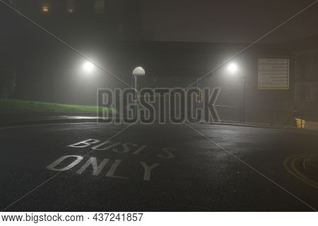 Sheffield, United Kingdom, 8th November, 2020: Nhs Hallamshire Hospital Bus Stop, Beech Hill Road Or