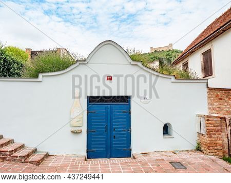 Pavlov, Czechia. 29th Of August 2021. Traditional Wine Cellars  In Pavlov, Czech Republic, Europe.  