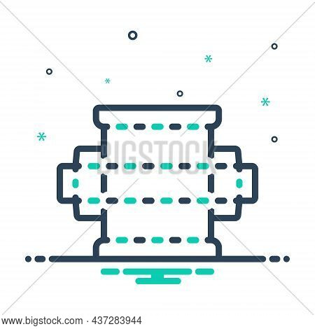 Mix Icon For Dies Diecut Box Cardboard Dieline Layout