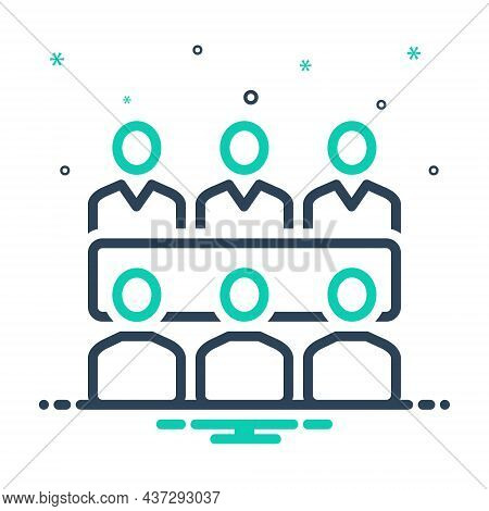 Mix Icon For Meets People Talk Adjoin Converge Conjoin Conference Gather