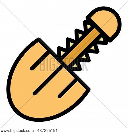 Shoe Repair Shop Icon. Outline Shoe Repair Shop Vector Icon Color Flat Isolated
