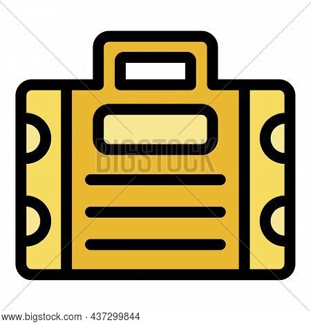 Tiler Tool Box Icon. Outline Tiler Tool Box Vector Icon Color Flat Isolated