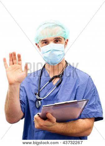 Doctor Giving Hand