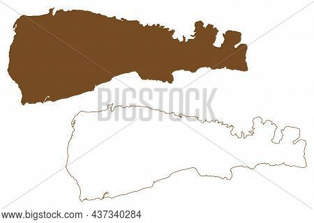 Taliabu Island Regency (republic Of Indonesia, South East Asia) Map Vector Illustration, Scribble Sk