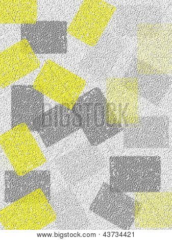 Grey and Yellow Abstract Art