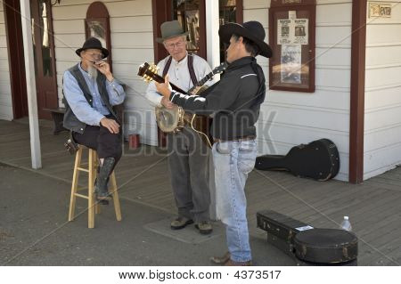 Gadebilleder i amerikansk by vest