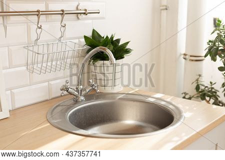 Kitchen Silver Sink Modern Decoration House Stainless Steel