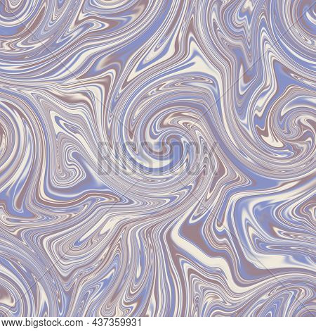 Seamless Twirly Swirly Abstract Liquid Marble Surface Pattern Design For Print