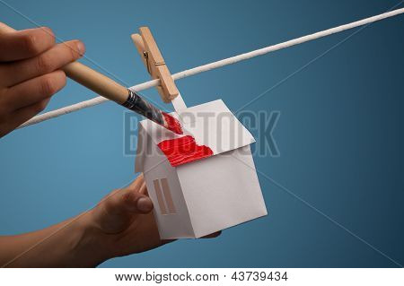 Casa renovação - conceito imobiliária