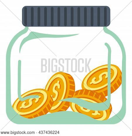Saving Money, Banking And Investment Market Vector
