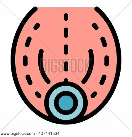 Falling Gravity Icon. Outline Falling Gravity Vector Icon Color Flat Isolated
