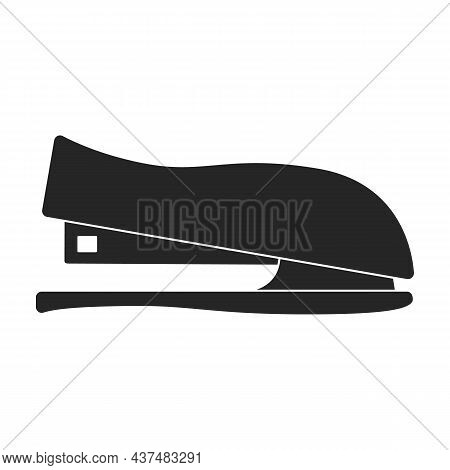Stapler Vector Black Icon. Vector Illustration Staple Of Puncher On White Background. Isolated Black