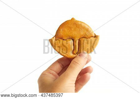 Korean Dalgona Honeycomb Sugar Cookie With Umbrella Shape To Play New Trend Candy Challenge