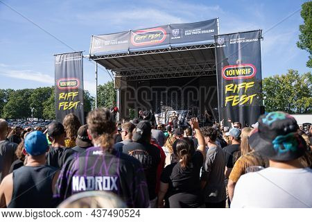 Twiztid Performing Live At Dte Energy Music Theater As Special Guest For Rob Zombie On 9-18-2021