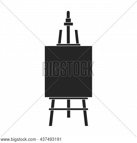 Easel Vector Black Icon. Vector Illustration Easel On White Background. Isolated Black Illustration 