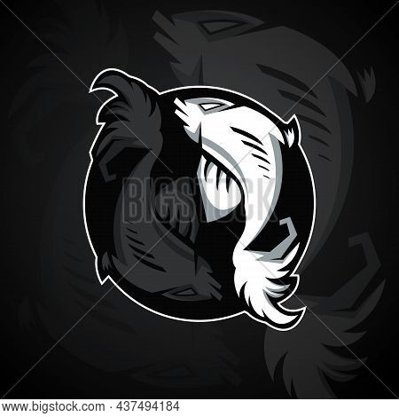 Two Fish Form A Yin Yang Symbol